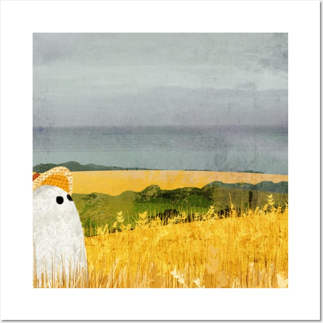 There's A Ghost In The Wheat Field Again Wall Art by KatherineBlowerDesigns